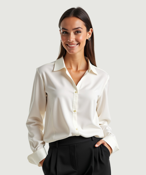 Women’s Classic Cream Blouse